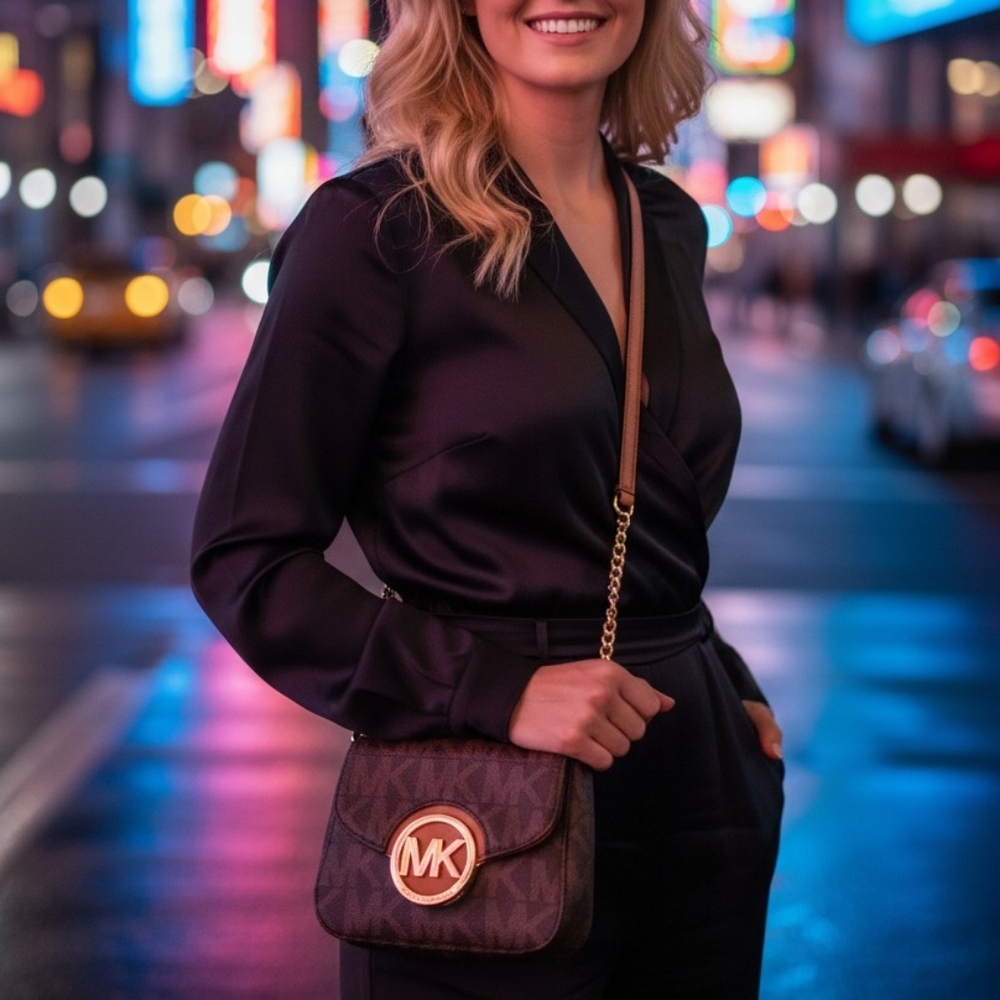 Michael Kors Fulton Crossbody Bag - Picture 11 of 12